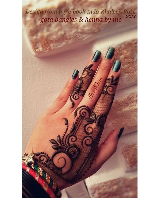 Band Inspired Radiant Arabic Mehndi Design