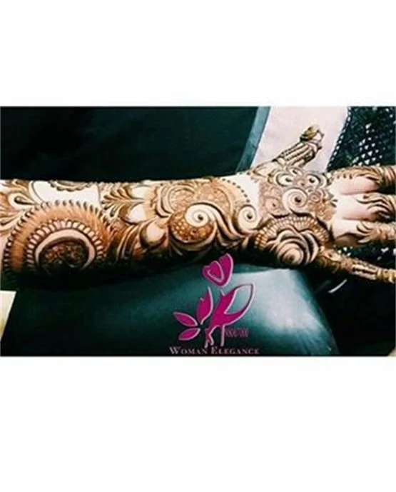 Beautiful Pathway Using Jasmine Arabic Mehndi Design