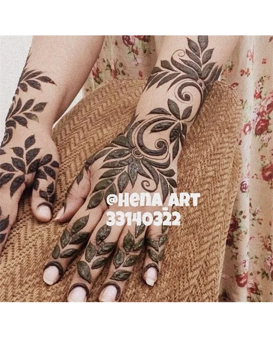 Creative Blend And Butterfly Featuring Arabic Mehndi Design