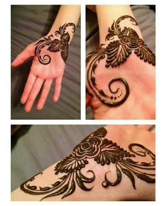 Exquisite Mandala With Chevron Covering Arabic Mehndi Design