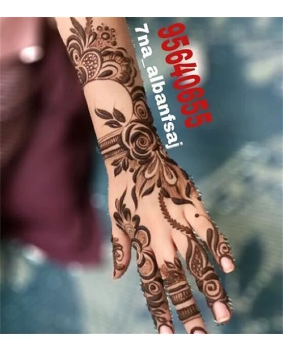 Fusion Sketch Idea On Arabic Mehndi Design