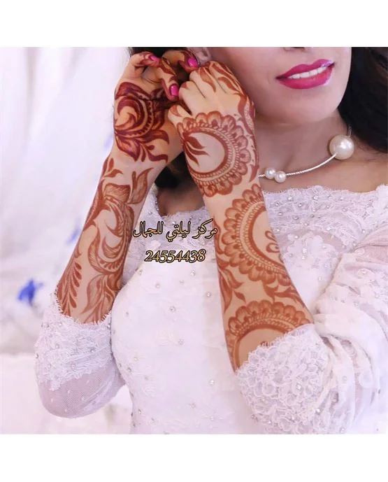 Gorgeous Orchid Arabic Mehndi Design Touch