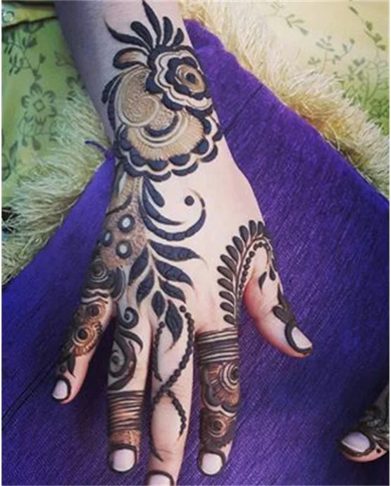 Paisley And Mesh Timeless Arabic Mehndi Design Design