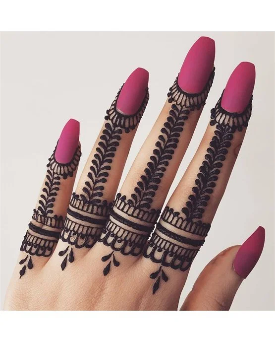 Butterfly Inspired Vibrant Ring Finger Mehndi Design Butterfly Inspired Vibrant Ring Finger Mehndi Design