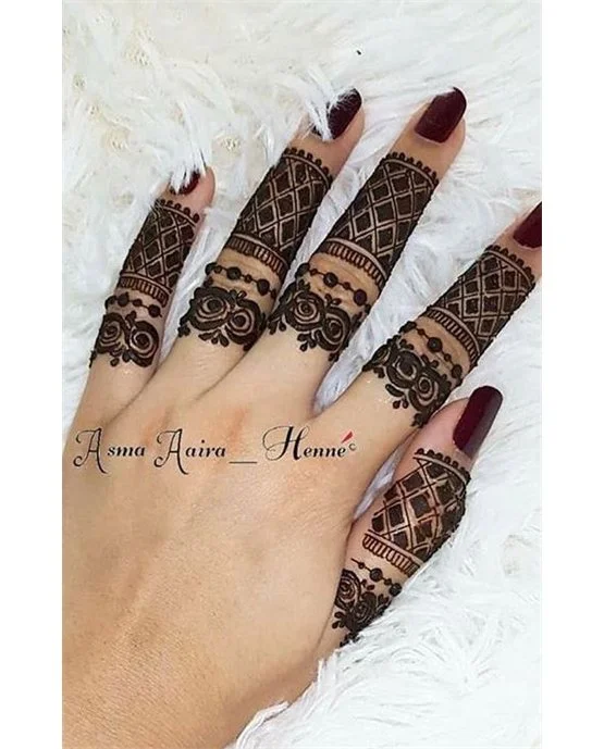 Opulent Concept Blending Into Dome Ring Finger Mehndi Design Opulent Concept Blending Into Dome Ring Finger Mehndi Design