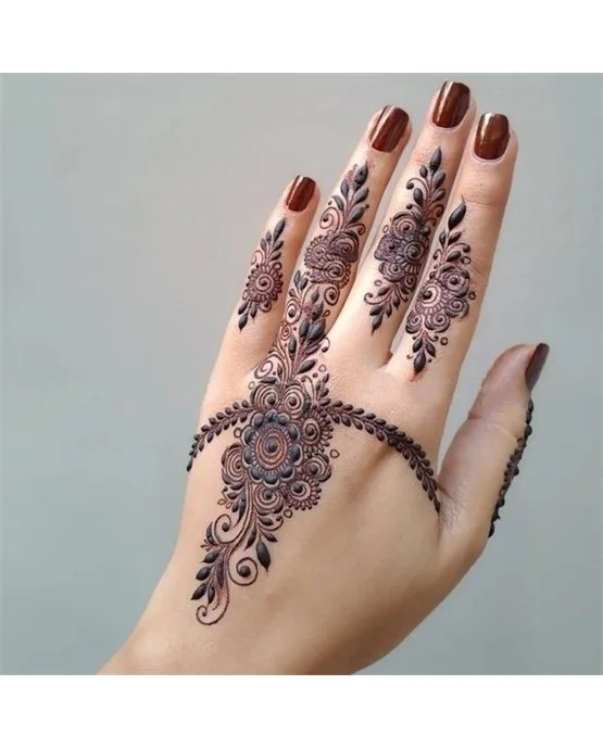 Soft Bead Royal Finger Mehndi Design Structure Soft Bead Royal Finger Mehndi Design Structure
