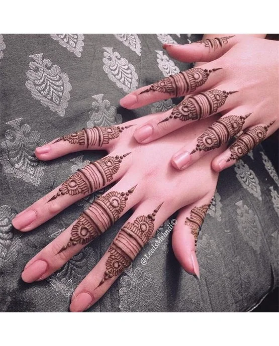Classy Bangle Simple Finger Mehndi Design Effect Classy Bangle Simple Finger Mehndi Design Effect
