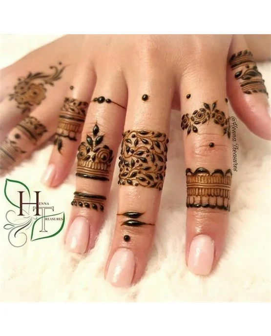 Star Inspired Minimal Simple Finger Mehndi Design Star Inspired Minimal Simple Finger Mehndi Design
