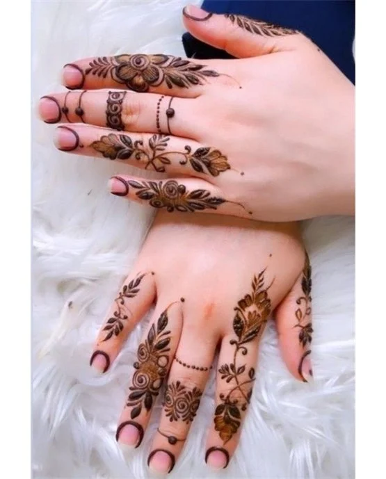 Twist And Loop Intricate Simple Finger Mehndi Design Formation Twist And Loop Intricate Simple Finger Mehndi Design Formation