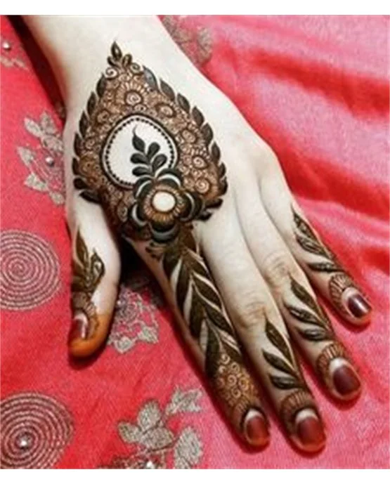 Glamorous Geometric Stylish Finger Mehndi Design Style Glamorous Geometric Stylish Finger Mehndi Design Style