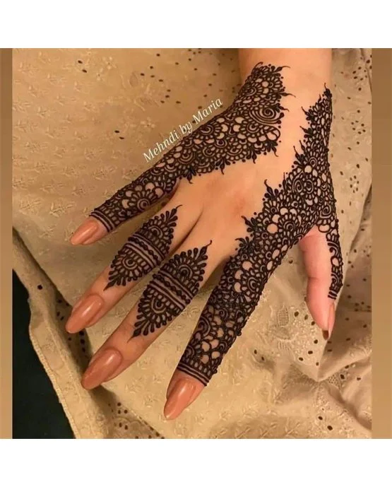 Grand Arch Stylish Finger Mehndi Design Spread Grand Arch Stylish Finger Mehndi Design Spread