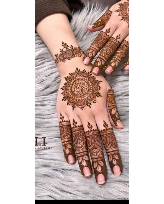 Opulent Concept Blending Into Dome Stylish Finger Mehndi Design Opulent Concept Blending Into Dome Stylish Finger Mehndi Design