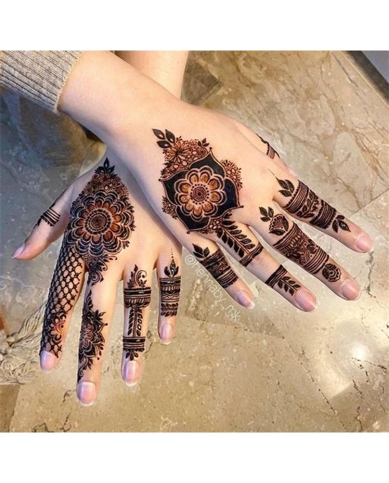 Sketch And Scallop Luxurious Stylish Finger Mehndi Design Art Sketch And Scallop Luxurious Stylish Finger Mehndi Design Art